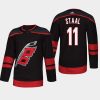 mens hurricanes jordan staal 2018 alternate authentic player jerseyblack