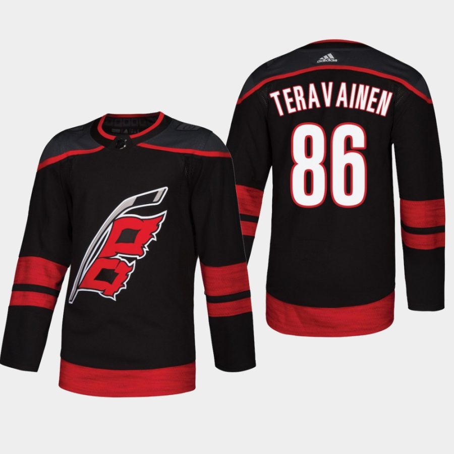 mens hurricanes teuvo teravainen 2018 alternate authentic player jerseyblack