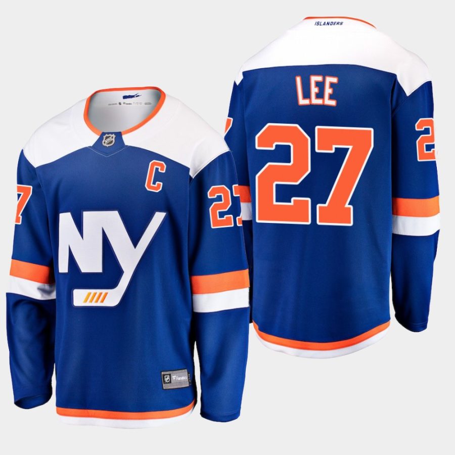 mens islanders anders lee 2018 19 alternate fanatics breakaway jerseyblue