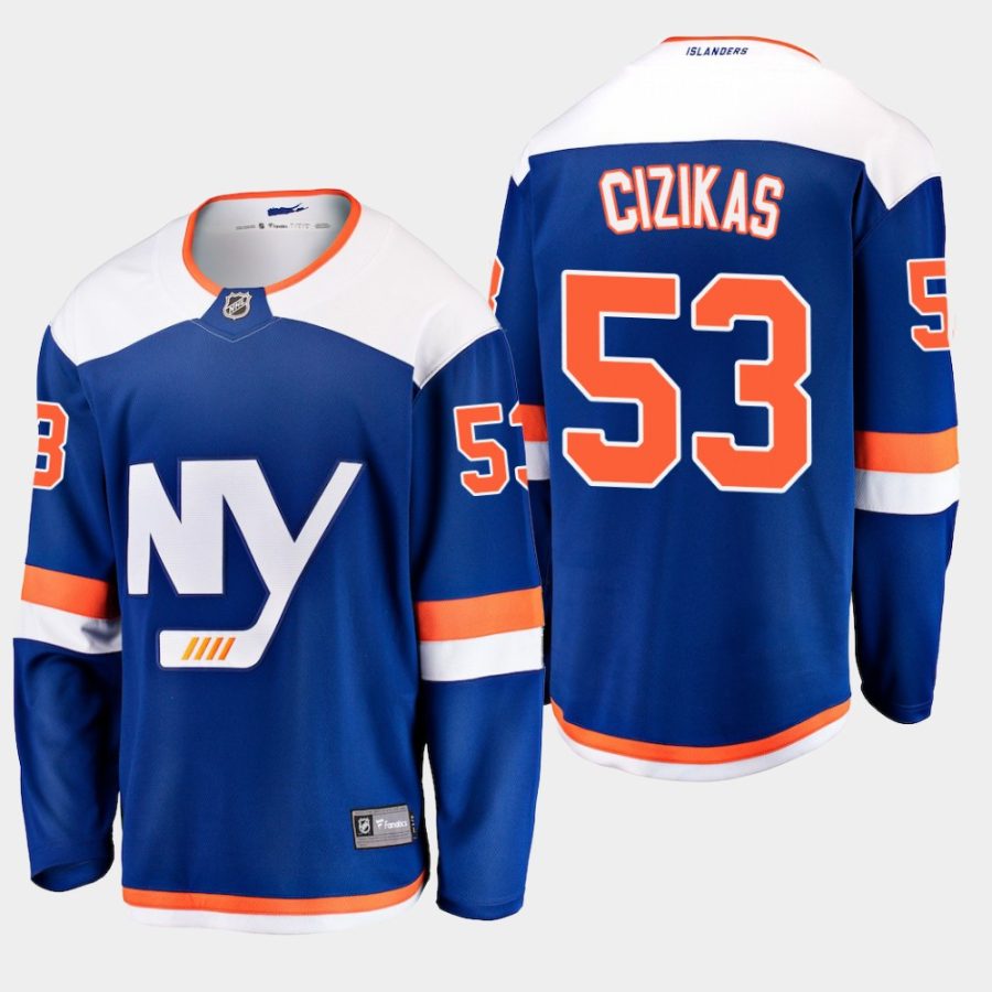 mens islanders casey cizikas 2018 19 alternate fanatics breakaway jerseyblue