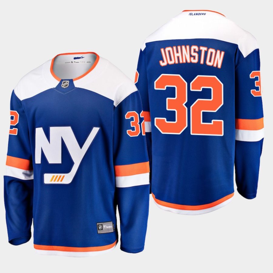 mens islanders ross johnston 2018 19 alternate fanatics breakaway jerseyblue