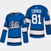 mens jets kyle connor 2018 19 alternate authentic heritage jerseyblue