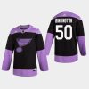 mens jordan binnington blues black hockey fights cancer practice jersey