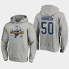 mens jordan binnington blues gray 2019 stanley cup champions locker room pullover hoodie