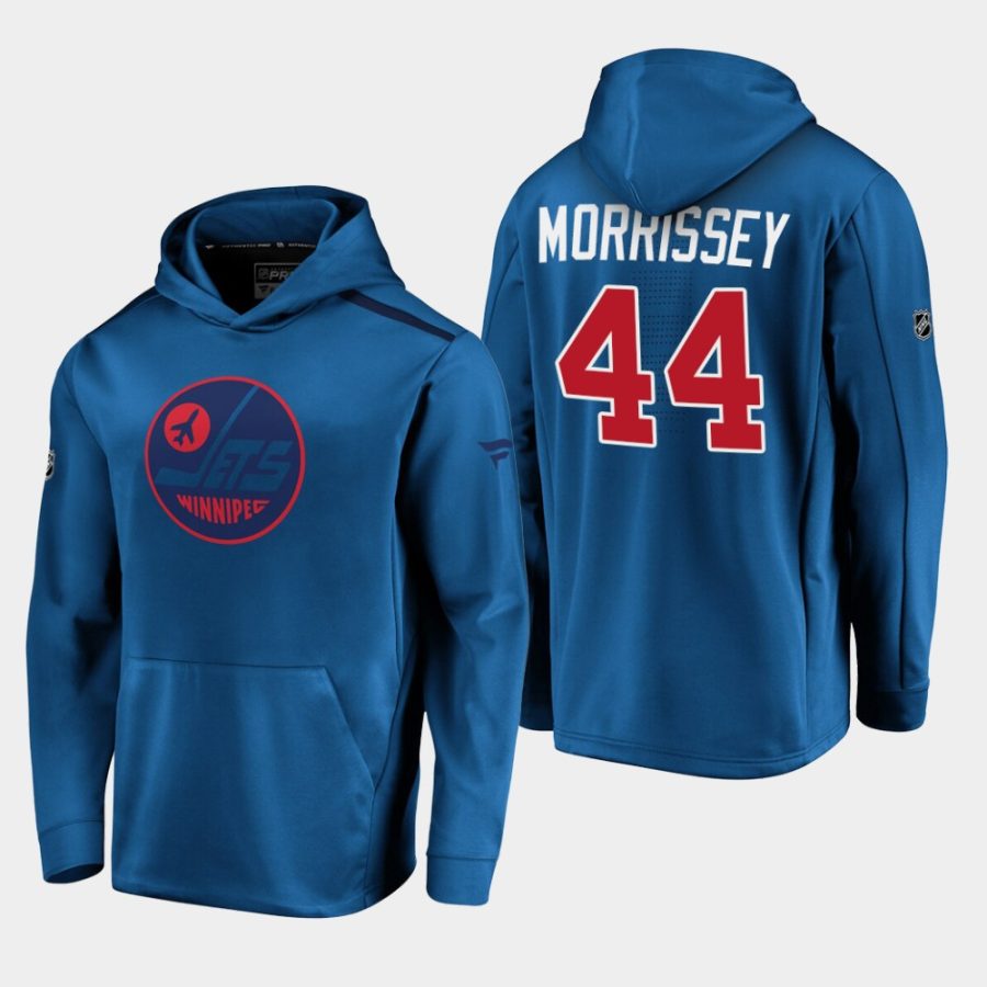 mens josh morrissey jets navy 2019 20 alternate logo rinkside pullover hoodie