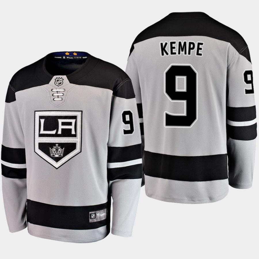 mens kings adrian kempe 2019 alternate alternate breakaway player jerseygray