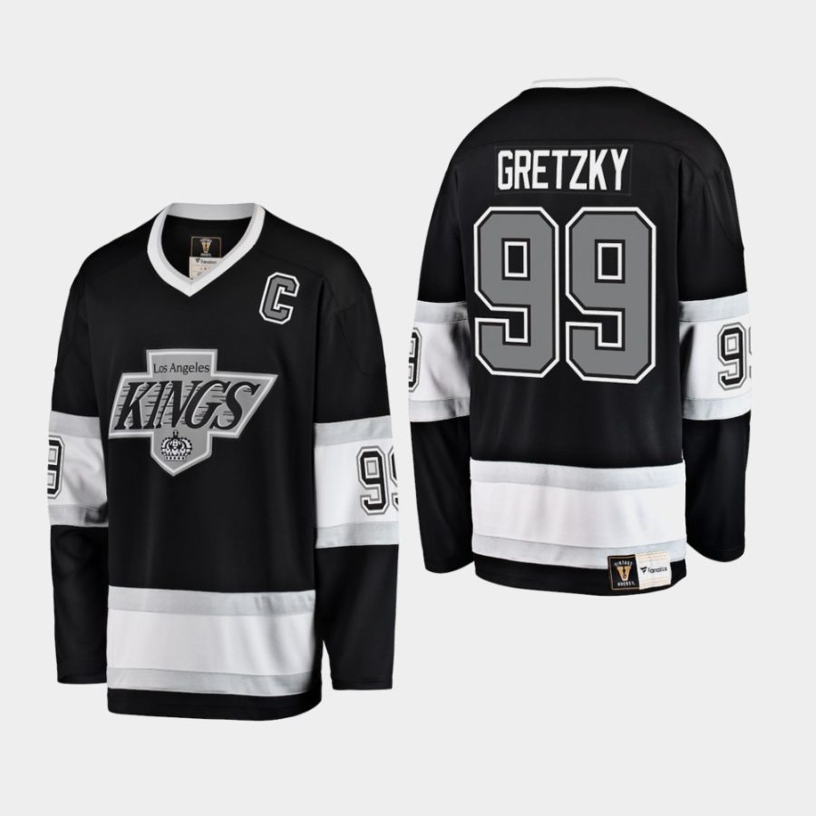 mens kings wayne gretzky 2018 heritage premier breakaway jerseyblack