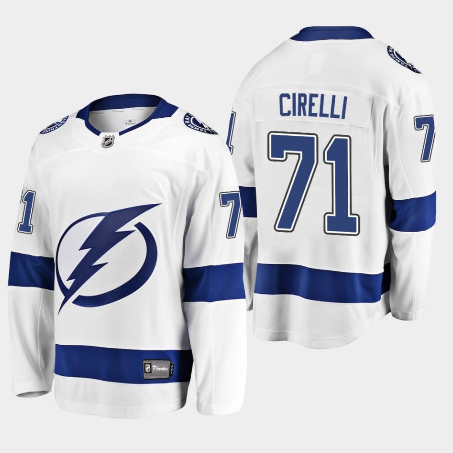 mens lightning anthony cirelli 2019 away breakaway player jerseywhite