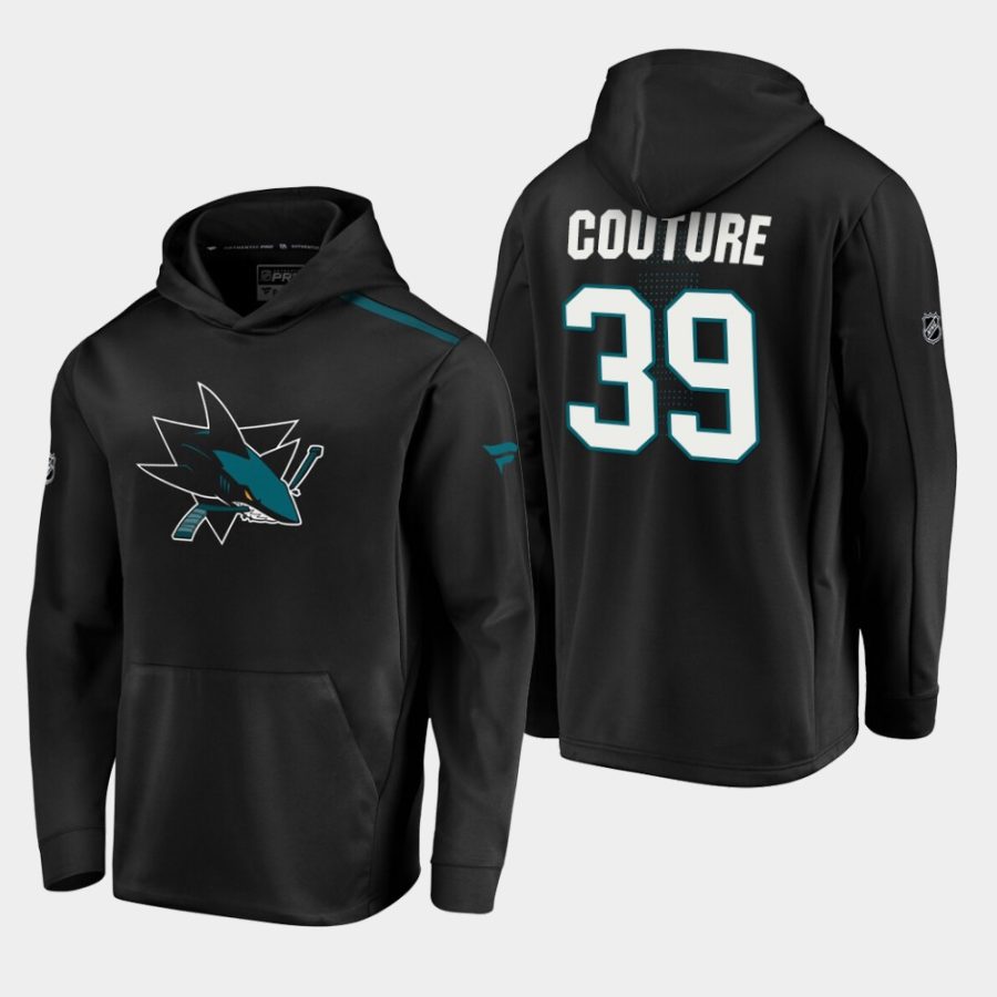 mens logan couture sharks black 2019 20 alternate logo rinkside pullover hoodie