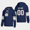 mens maple leafs custom blue 2018 pullover lace up jersey