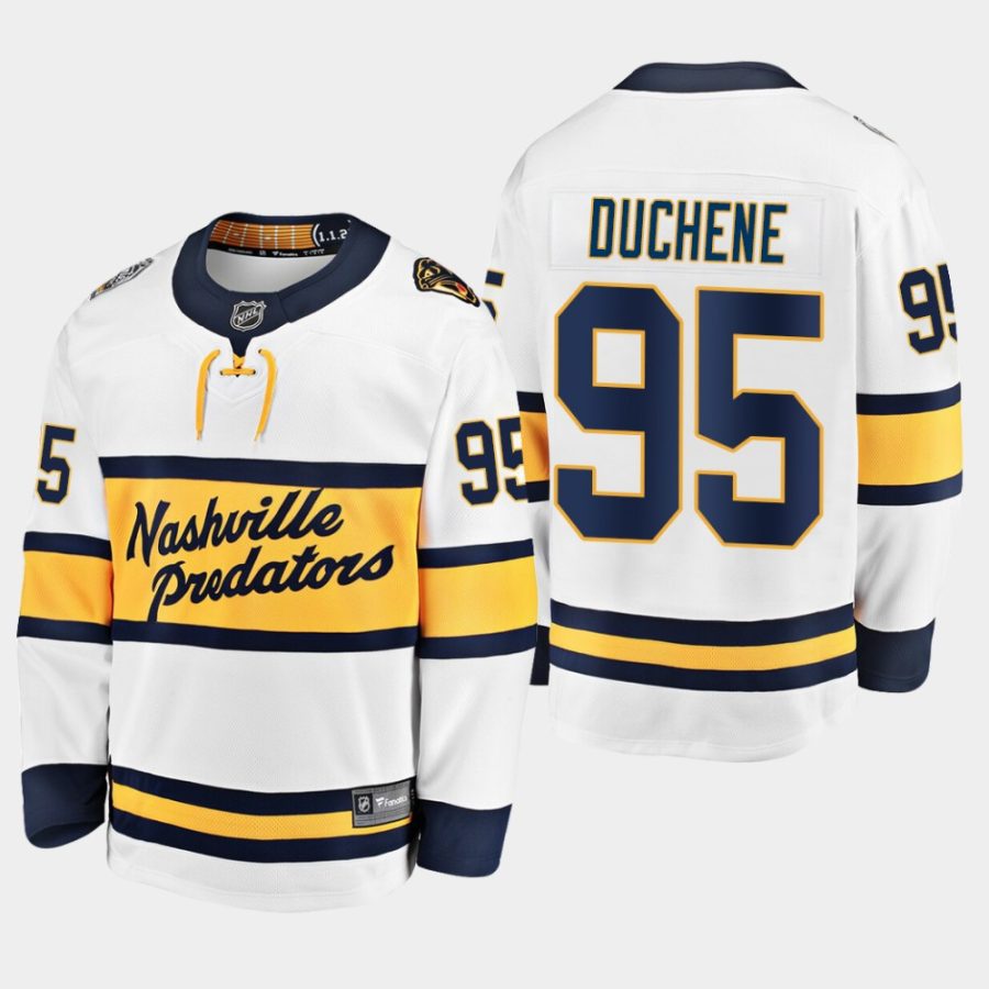 mens matt duchene predators white 2020 winter classic breakaway player jersey