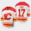 mens milan lucic flames white 2019 heritage classic breakaway player jersey