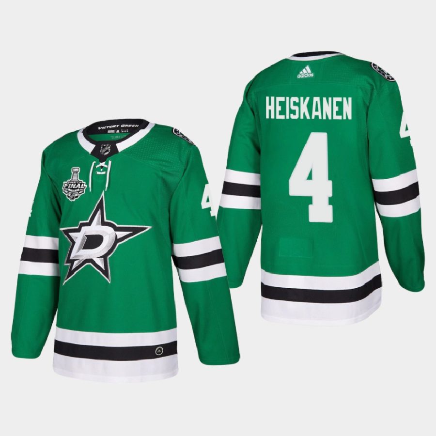 mens miro heiskanen stars kelly green 2020 stanley cup final authentic patch jersey