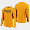 mens nashville predators authentic pro gold clutch long sleeve t shirt