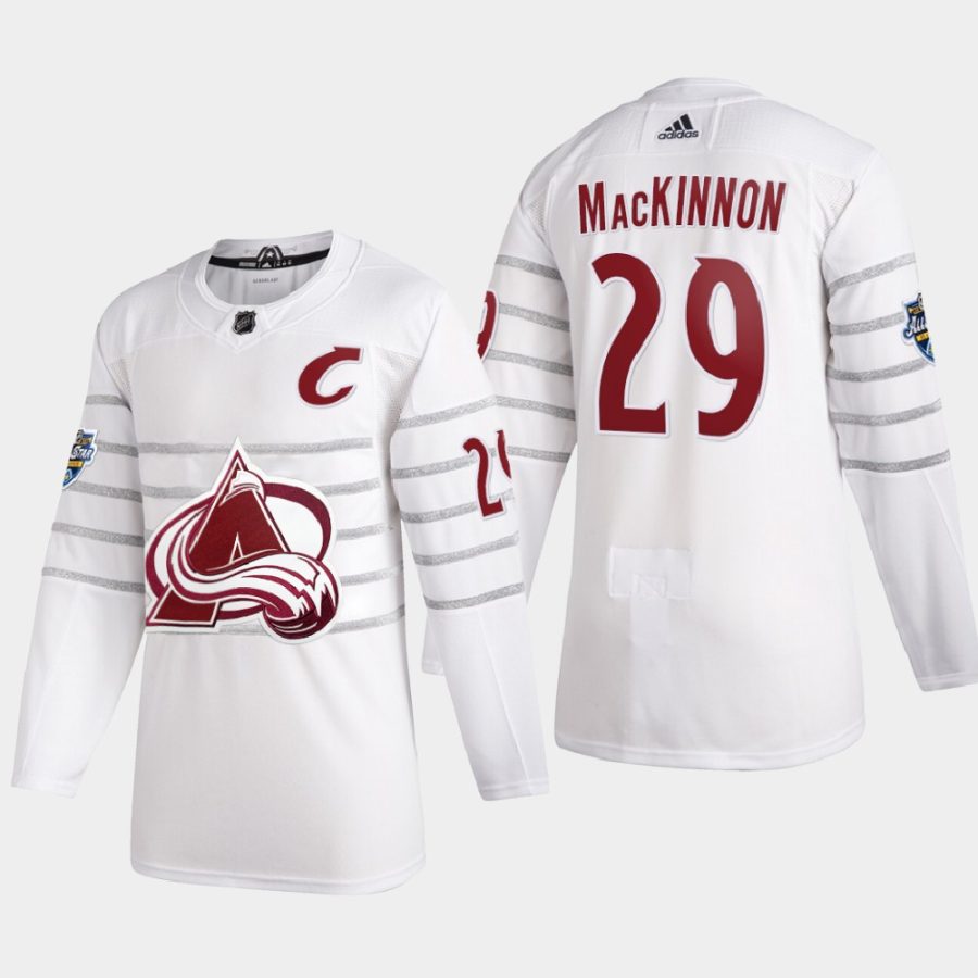 mens nathan mackinnon colorado avalanche white 2020 nhl all star game authentic jersey