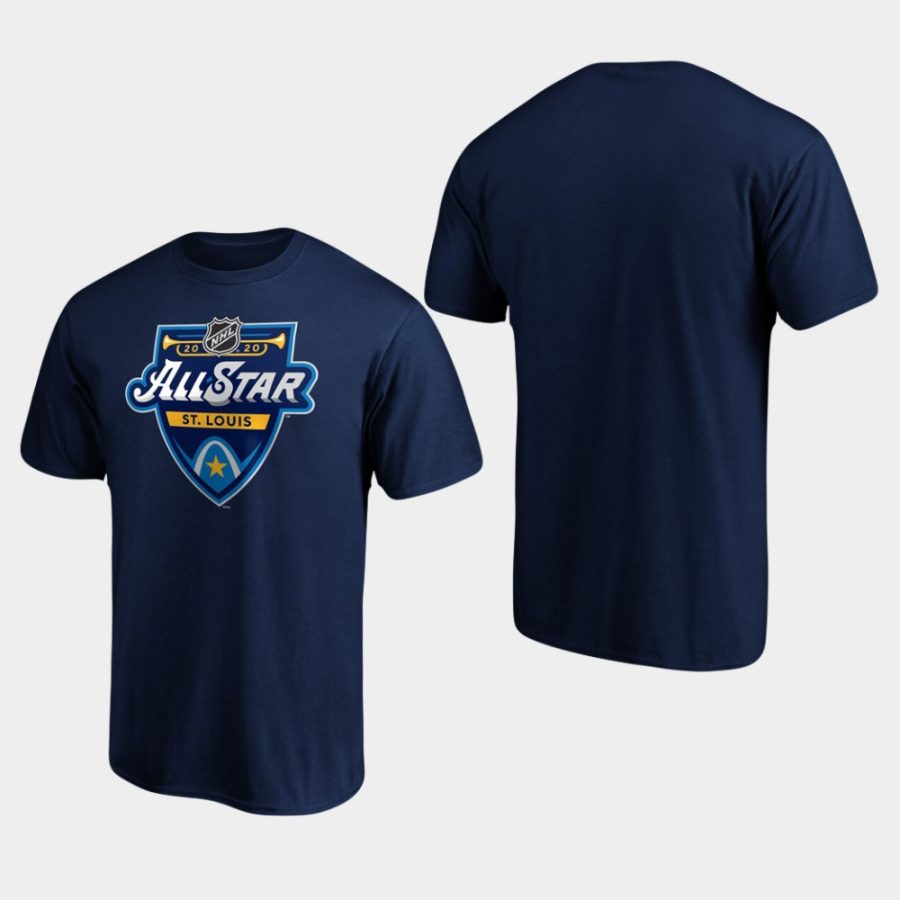 mens navy 2020 nhl all star game fanatics branded t shirt