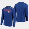 mens new york islanders authentic pro royal clutch long sleeve t shirt