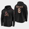 mens nick schmaltz coyotes black 2019 20 alternate logo rinkside pullover hoodie