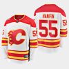 mens noah hanifin flames white 2019 heritage classic breakaway player jersey