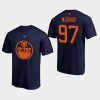 mens oilers connor mcdavid alternate authentic stack t shirt