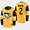 mens penguins chad ruhwedel 2019 alternate breakaway jerseygold