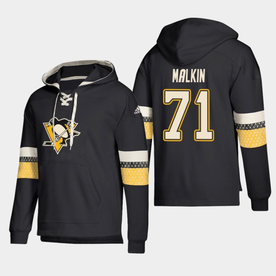 mens penguins evgeni malkin black 2018 pullover lace up jersey