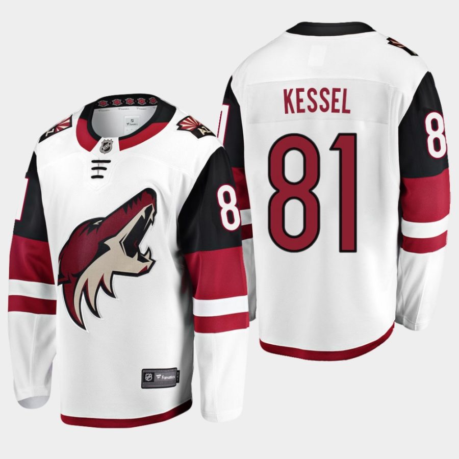 mens phil kessel coyotes white away breakaway player jersey