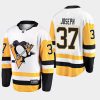 mens pierre olivier joseph penguins white away breakaway player jersey