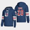 mens rangers chris kreider blue 2018 pullover adidas lace up