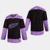 mens red wings black hockey fights cancer practice jersey