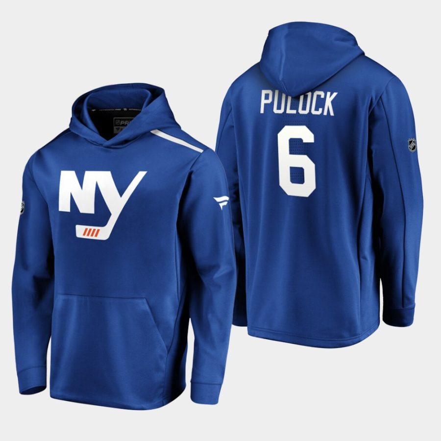 mens ryan pulock islanders royal 2019 20 alternate logo rinkside pullover hoodie