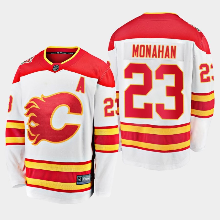 mens sean monahan flames white 2019 heritage classic breakaway player jersey