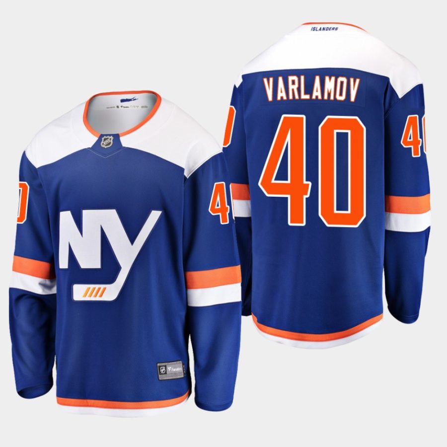 mens semyon varlamov islanders blue alternate breakaway player jersey