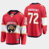 mens sergei bobrovsky panthers red home breakaway player jersey