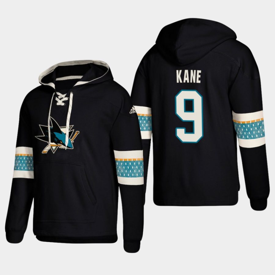 mens sharks evander kane black 2018 pullover lace up jersey