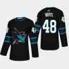 mens sharks tomas hertl 2018 19 alternate authentic pro third jerseyblack