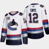 mens stan smyl canucks white throwback 2000s vintage authentic player jersey