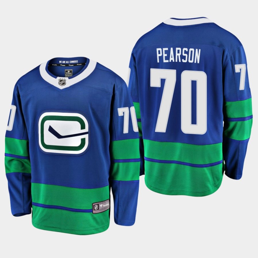 mens tanner pearson canucks royal 2019 alternate premier jersey