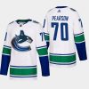 mens tanner pearson canucks white away authentic jersey