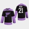 mens tyler bozak blues black hockey fights cancer practice jersey