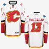 mens white flames johnny gaudreau 13premier away jersey