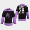 mens william carrier golden knights black hockey fights cancer practice jersey