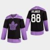 mens william nylander maple leafs black hockey fights cancer practice jersey