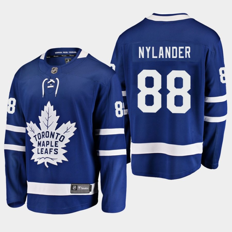 mens william nylander maple leafs blue home breakaway player jersey