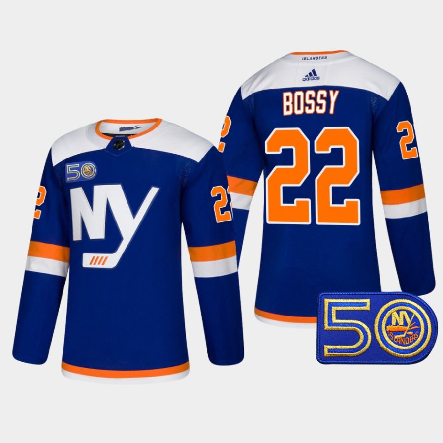 mike bossy islanders royal 50th anniversary authentic alternate jersey