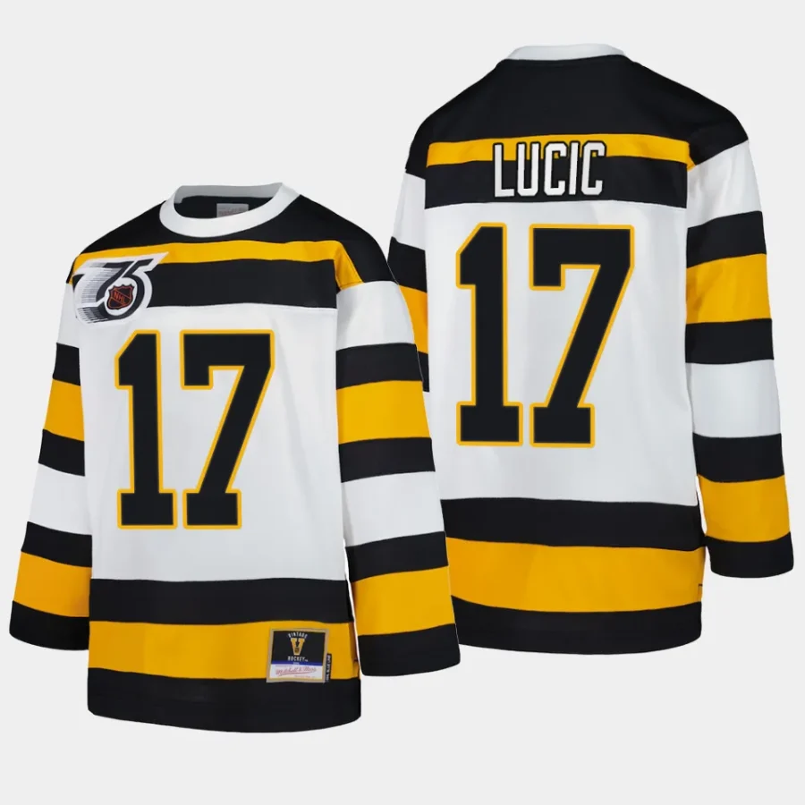 milan lucic bruins white blue line 1991 throwback jersey