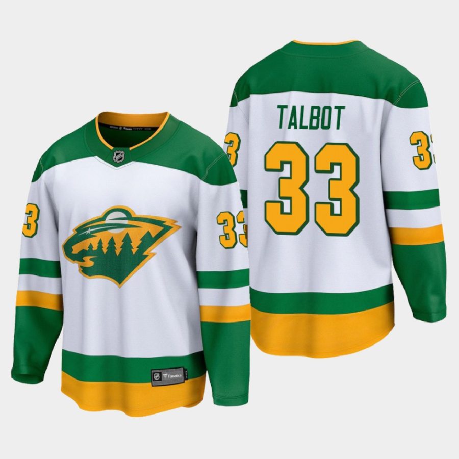 minnesota wild cam talbot special edition 2021 jersey white