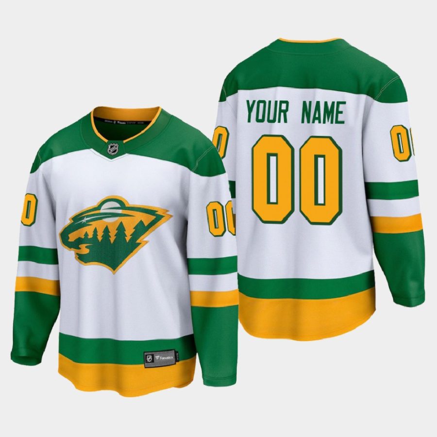 minnesota wild custom special edition 2021 jersey white