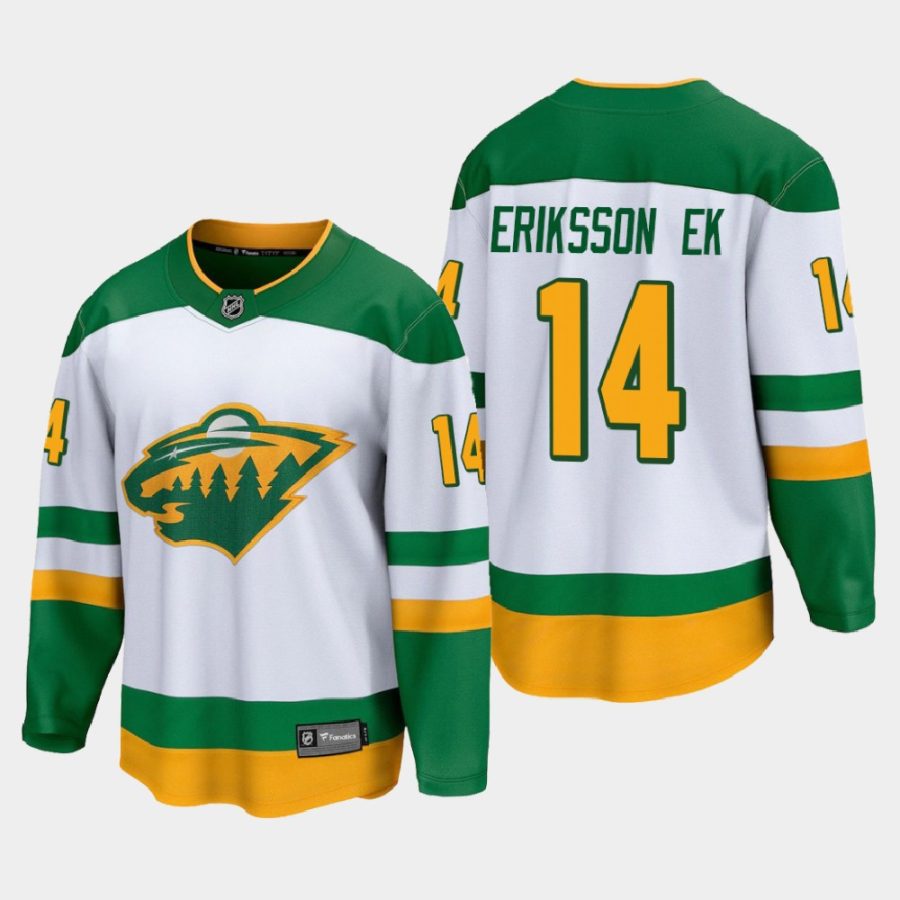 minnesota wild joel eriksson ek special edition 2021 jersey white