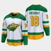 minnesota wild jordan greenway special edition 2021 jersey white